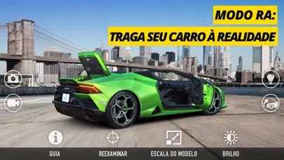 Hipercarro desportivo de linhas agressivas iluminado na box